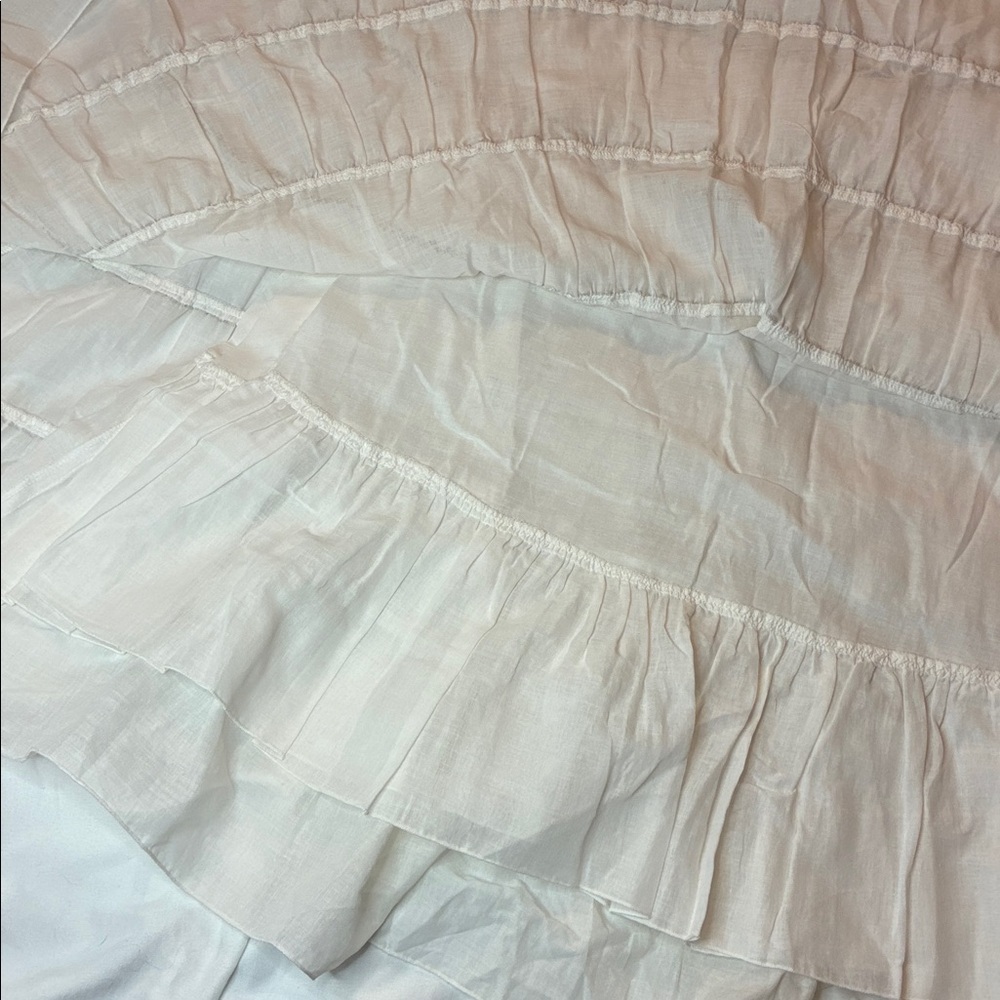 SOLD Bianca Nygard Beautiful Cream Maxi Skirt with Beads Size 8 - Picture 9 of 13